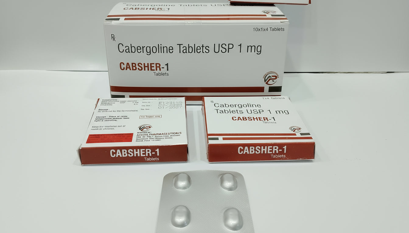 CABERGOLINE 1 MG TABLETS
