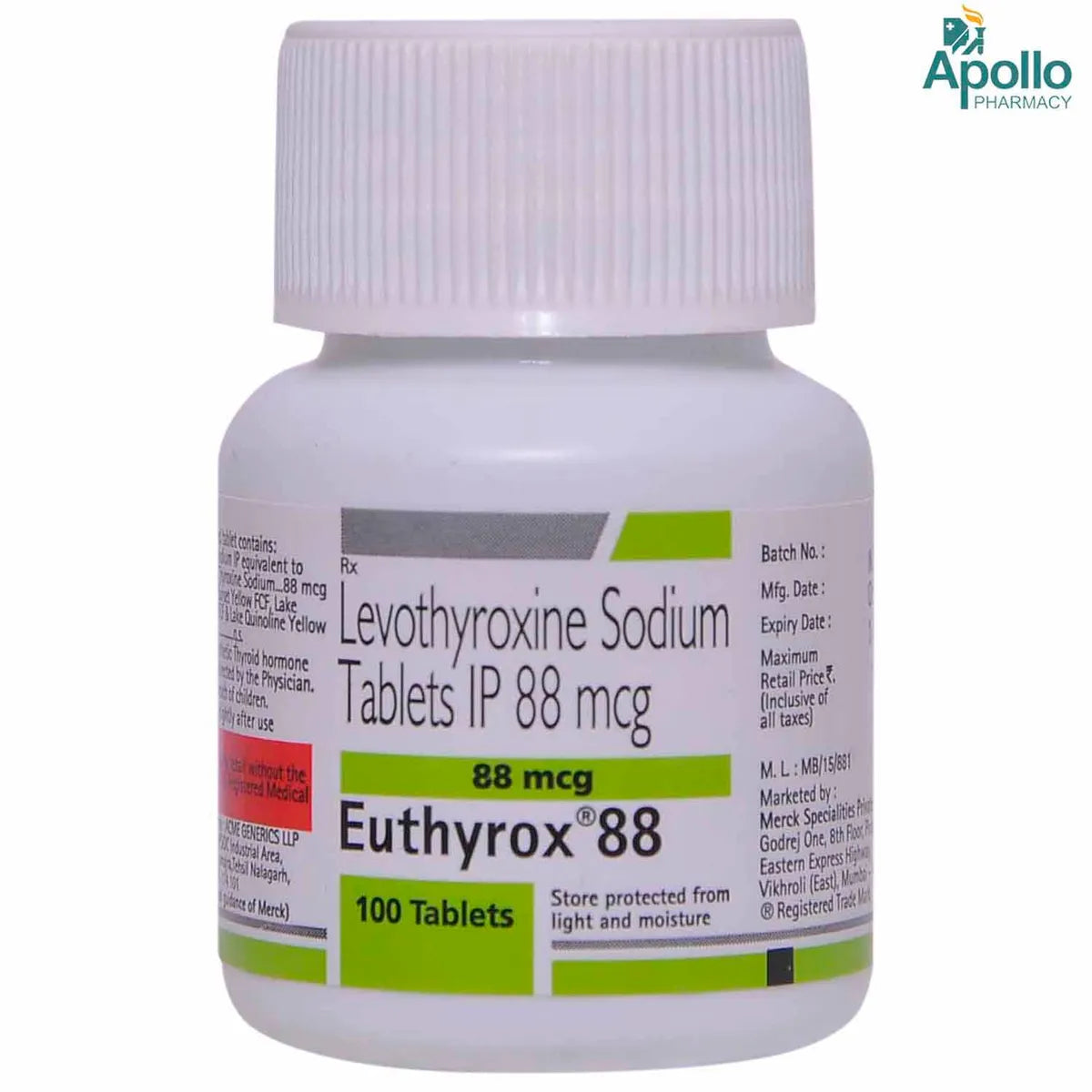 LEVOTHYROXINE 88 MCG SODIUM TABLETS